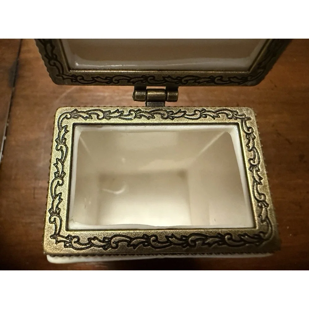 Wardrobe Hinged Trinket Box Whimsical 
